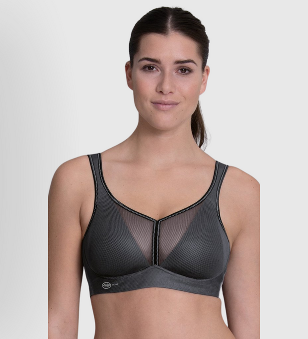 Active Maximum Support Wire Free Sports Bra Black 34G by Anita