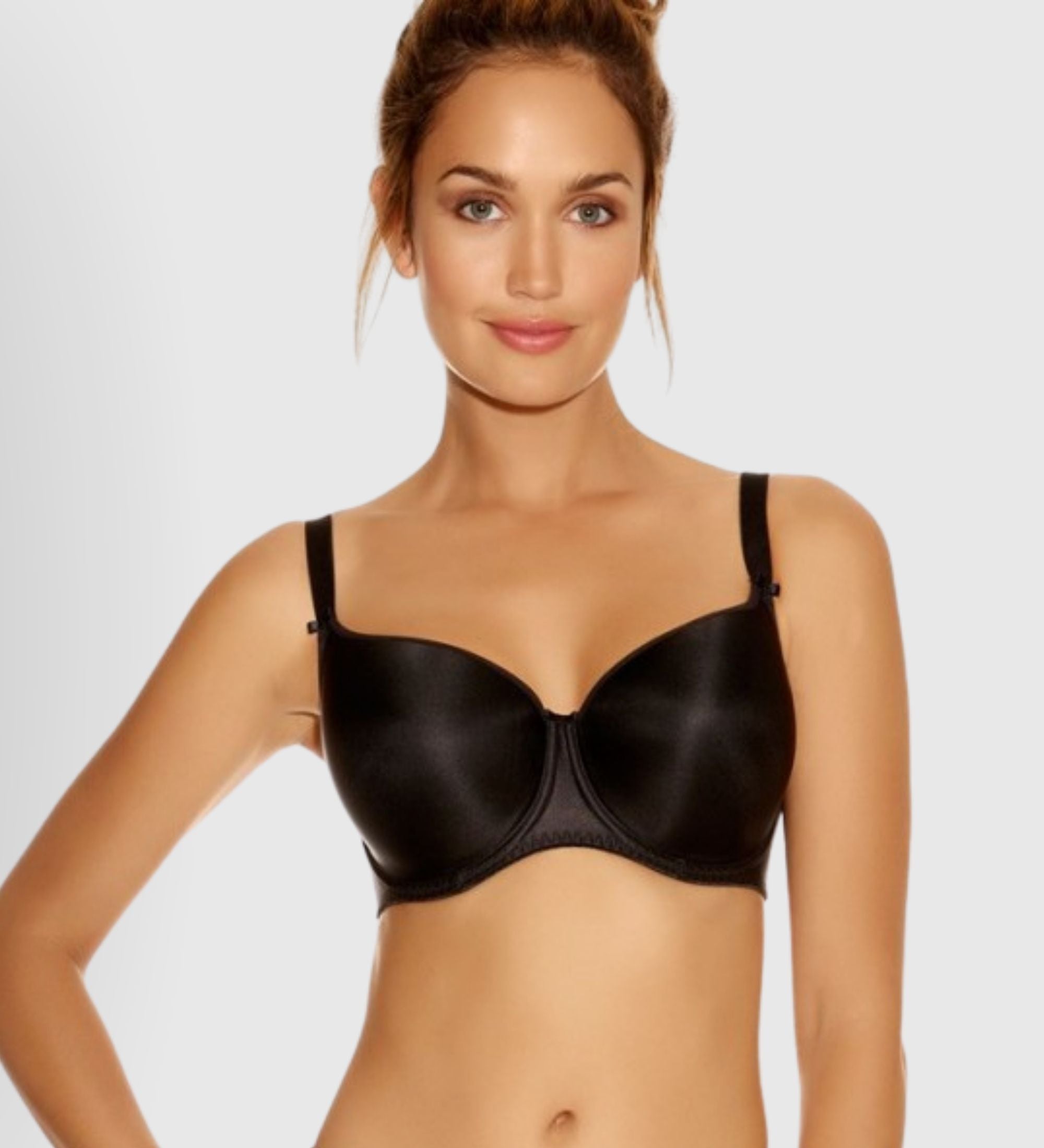 fantasie smoothing women's seamless balcony bra, 32e, nude 