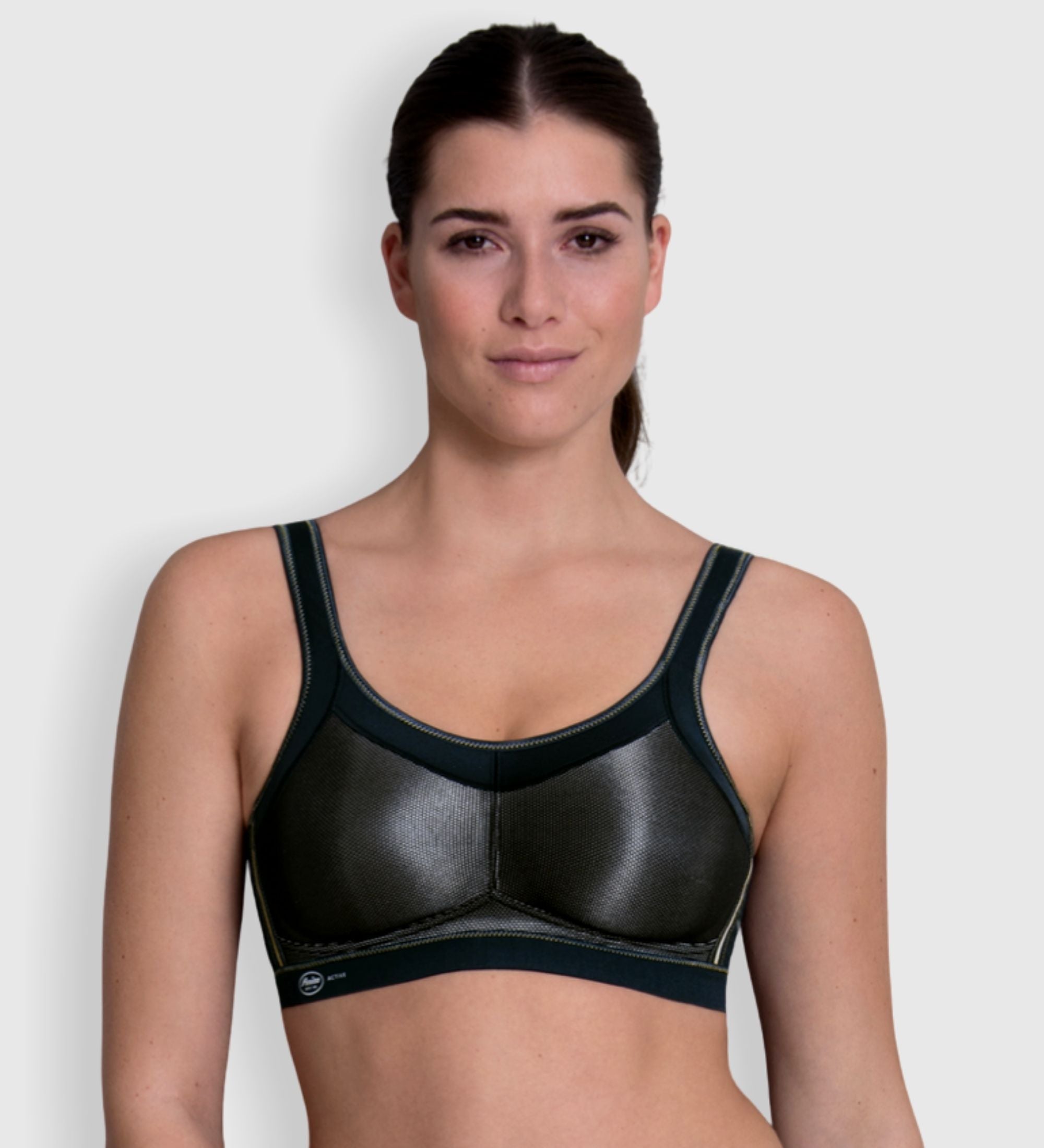 Active Maximum Support Wire Free Sports Bra Heather Grey 40D by Anita