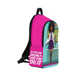 African American Black Girl Personalized Backpack.