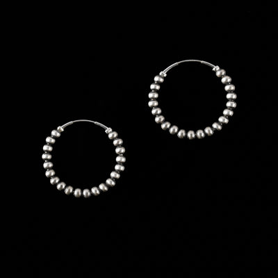 Santa Fe Sterling Silver Hoops with Czech Crystals – Shoofly505