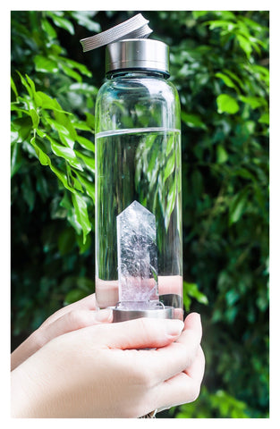 Crystal Water Bottle, Indagare Natural Beauty Australia