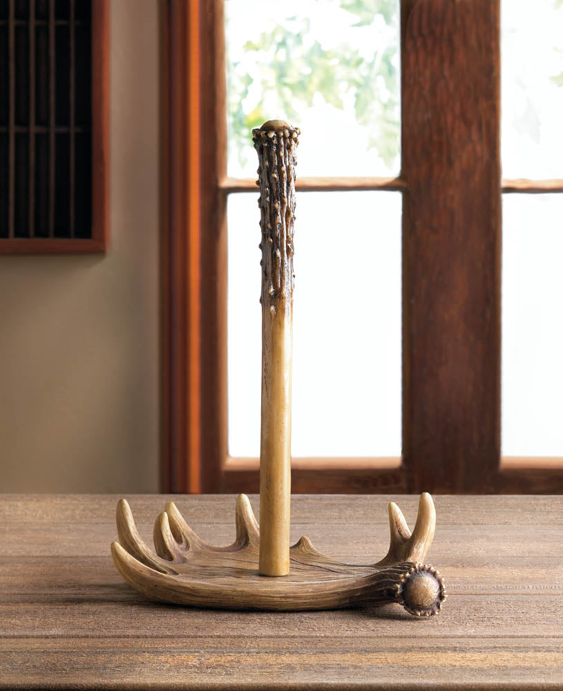 Moose Antler Paper Towel Holder K10017741 - SafariWorks Decor