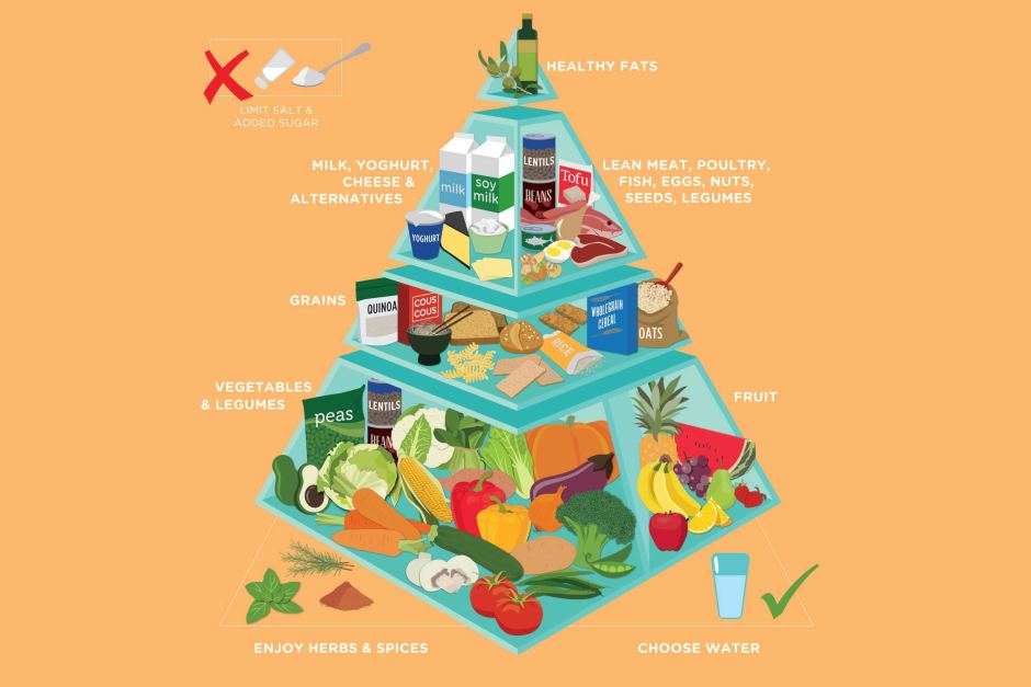 Viral gambar piramida makanan sehat Lengkap