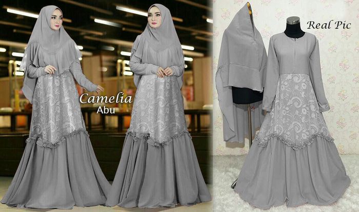  Model  Baju  Gamis  Terbaru  Tahun 2021  Paling Cantik Menawan