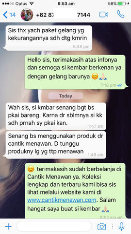 Testimoni Gelang Cantik Menawan