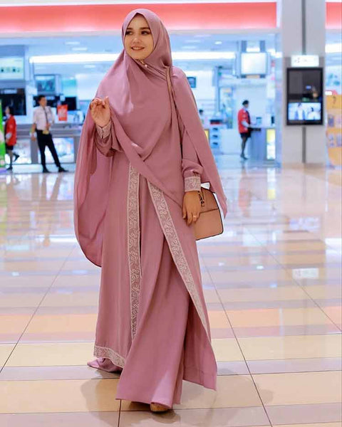 Model Baju Gamis Terbaru Tahun 2019 Paling Cantik Menawan