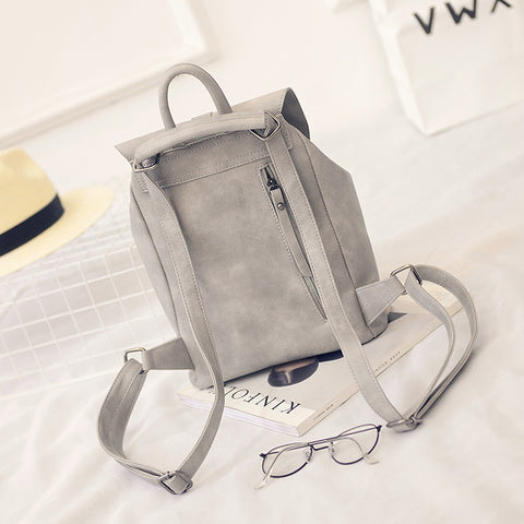  Tas  Backpack Wanita Solid Vintage  Untuk Tas  Kuliah dan Tas  