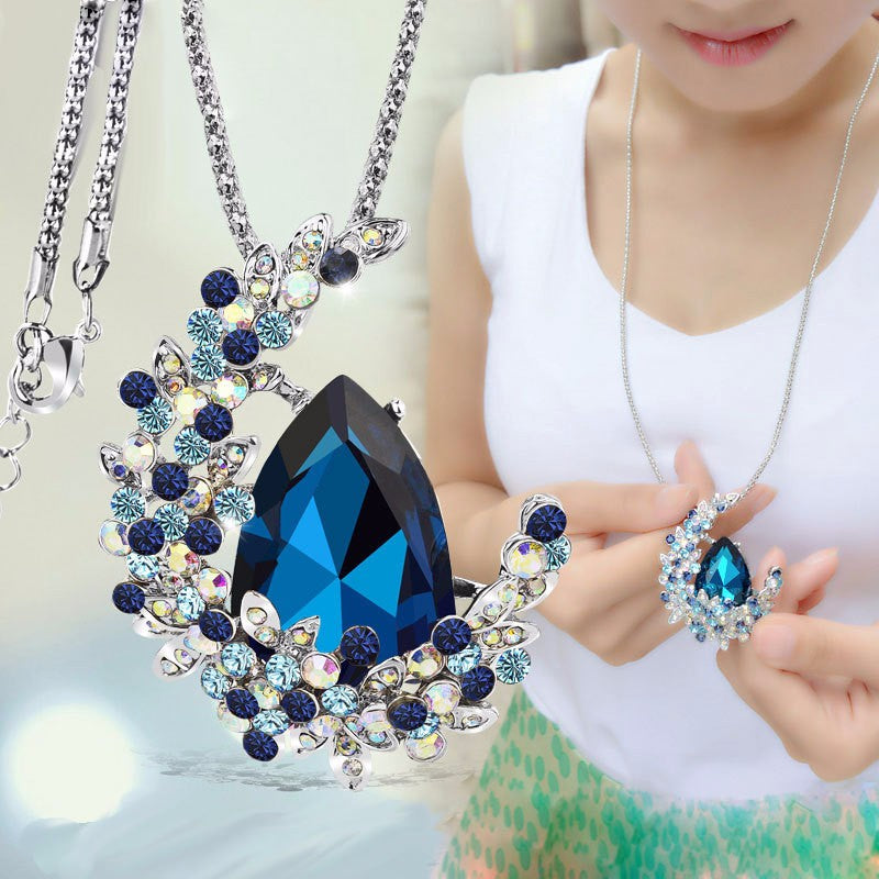  Aksesoris Kalung  Wanita Cantik Moonlight Pendant 