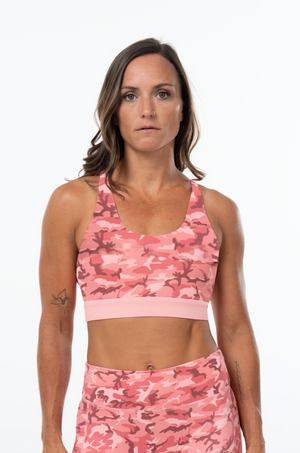 Crossback Reversible Sports Bra - Arctic Blue – Savage Tacticians