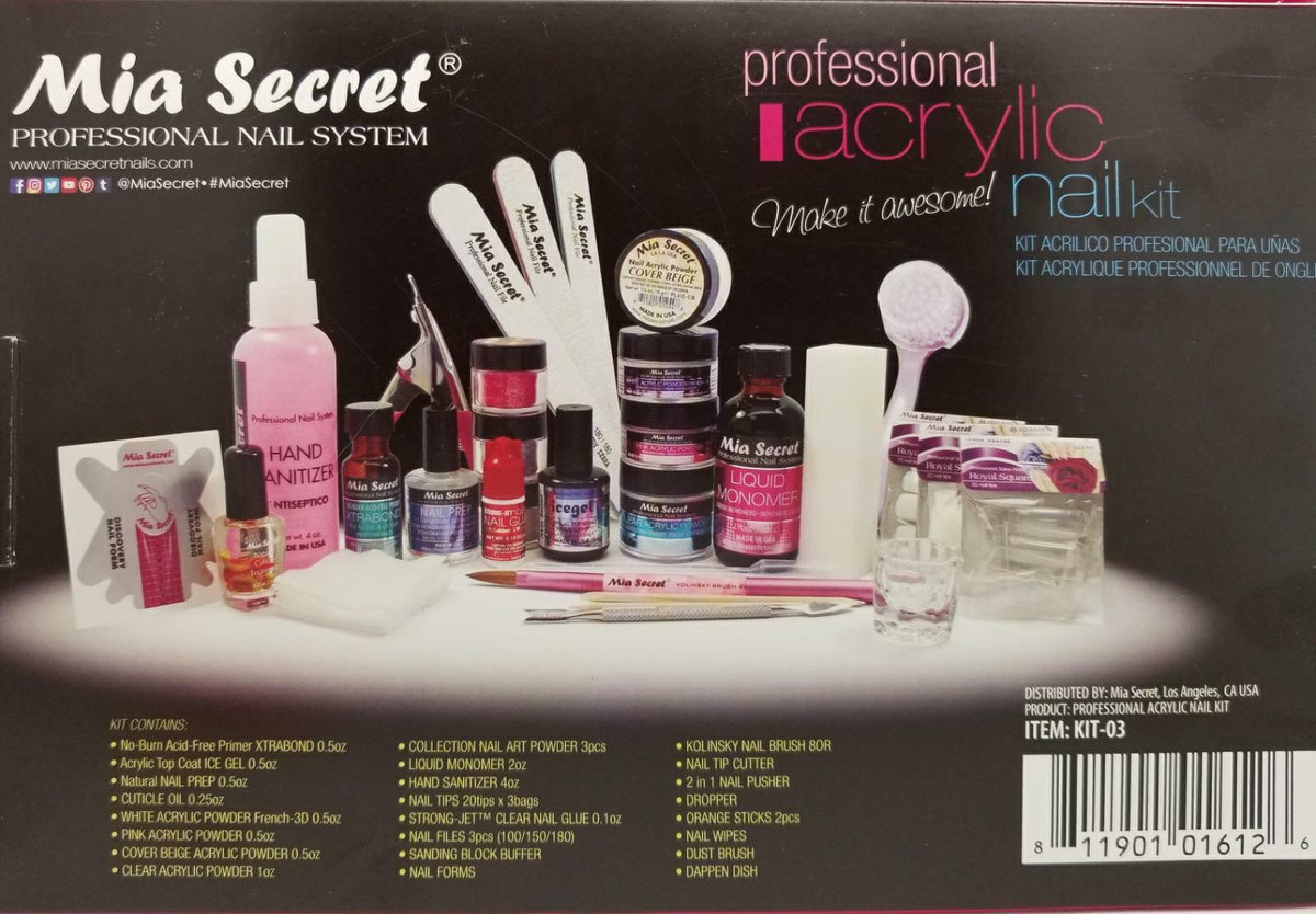 8. Mia Secret Professional Acrylic Nail Kit - wide 4