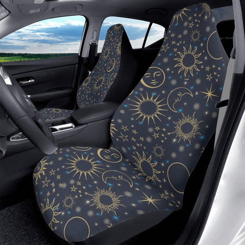 Celestial navy blue car seat covers