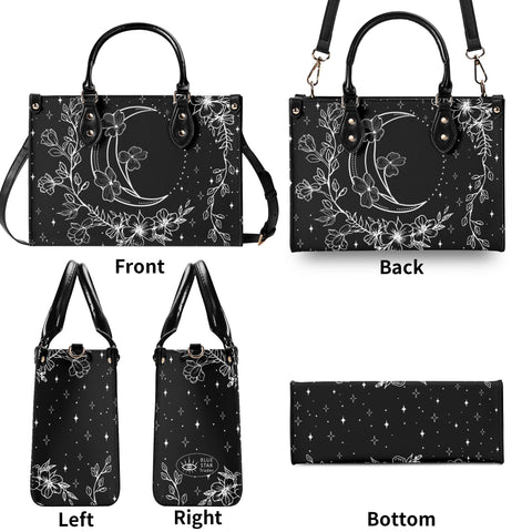 Moon Flowers 20 Luxury Women PU Leather Handbag