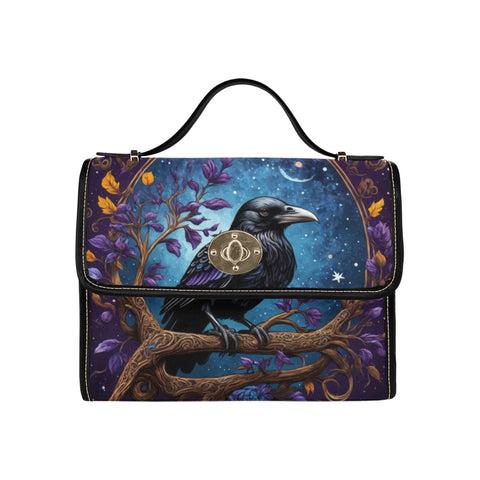 Blue raven cross body purse, handbag