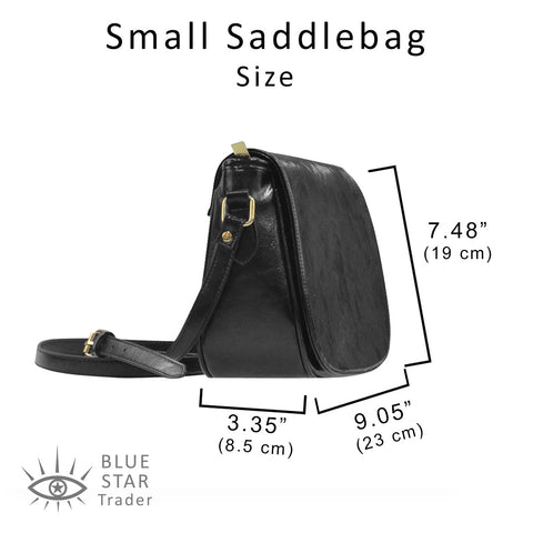 Small saddlebag purse size chart