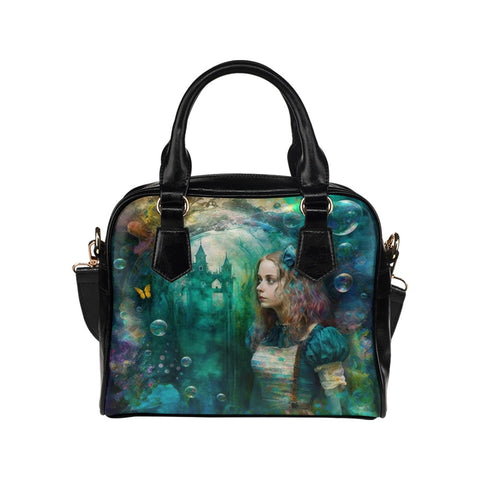 Dark Alice in Wonderland Handbag #9