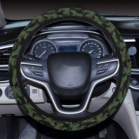 green frogs steering wheel cover