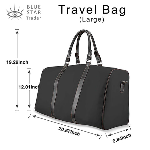 large travel bag size chart