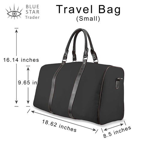 small travel bag size chart