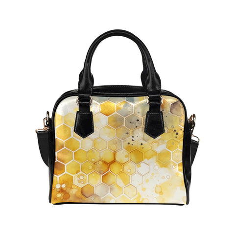 yellow honeycomb purse shoulder bag