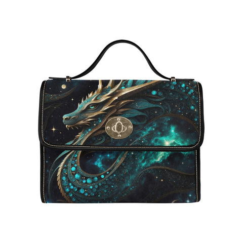 emerald green dragon purse cross body bag