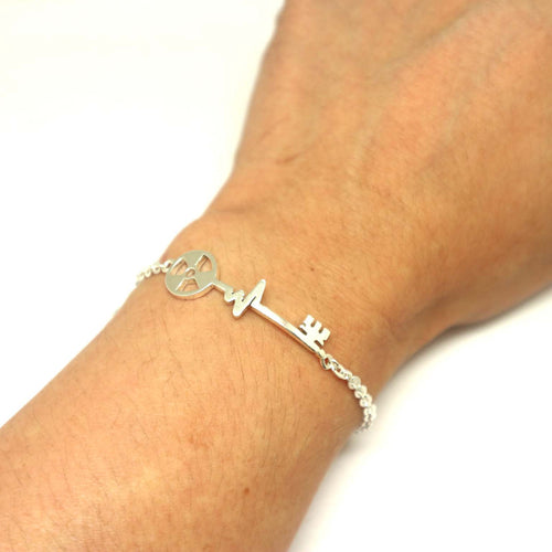 X-ray Tech Gift, Personalized Initial charm Bangle Bracelet, Graduatio –  Sugartree and Company