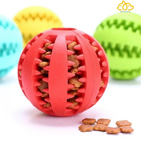 Dog Puzzle Teething Toys Ball for Medium Large Dogs - Nontoxic Durable Dog  IQ Ch