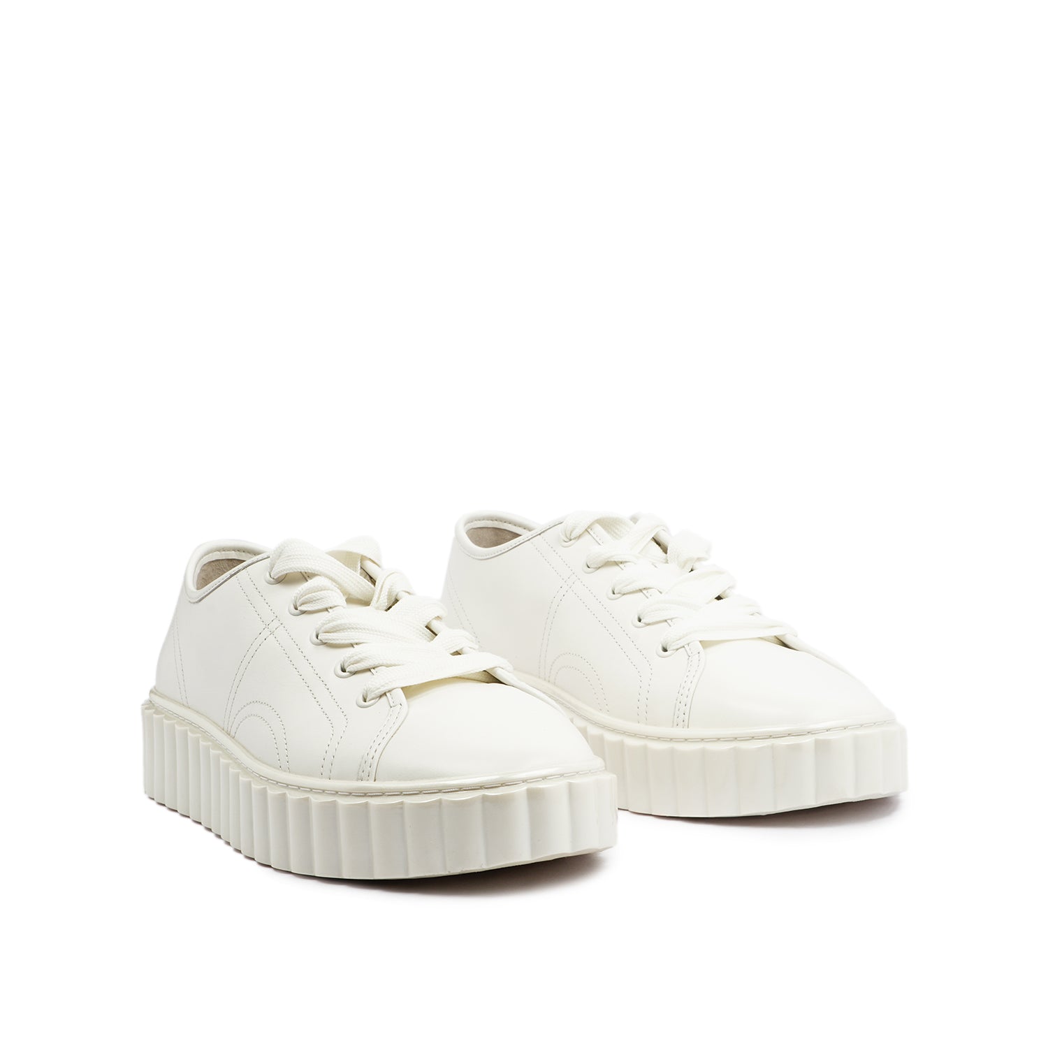 TORY BURCH SCALLOP SNEAKER IN WHITE – Galleria di Lux