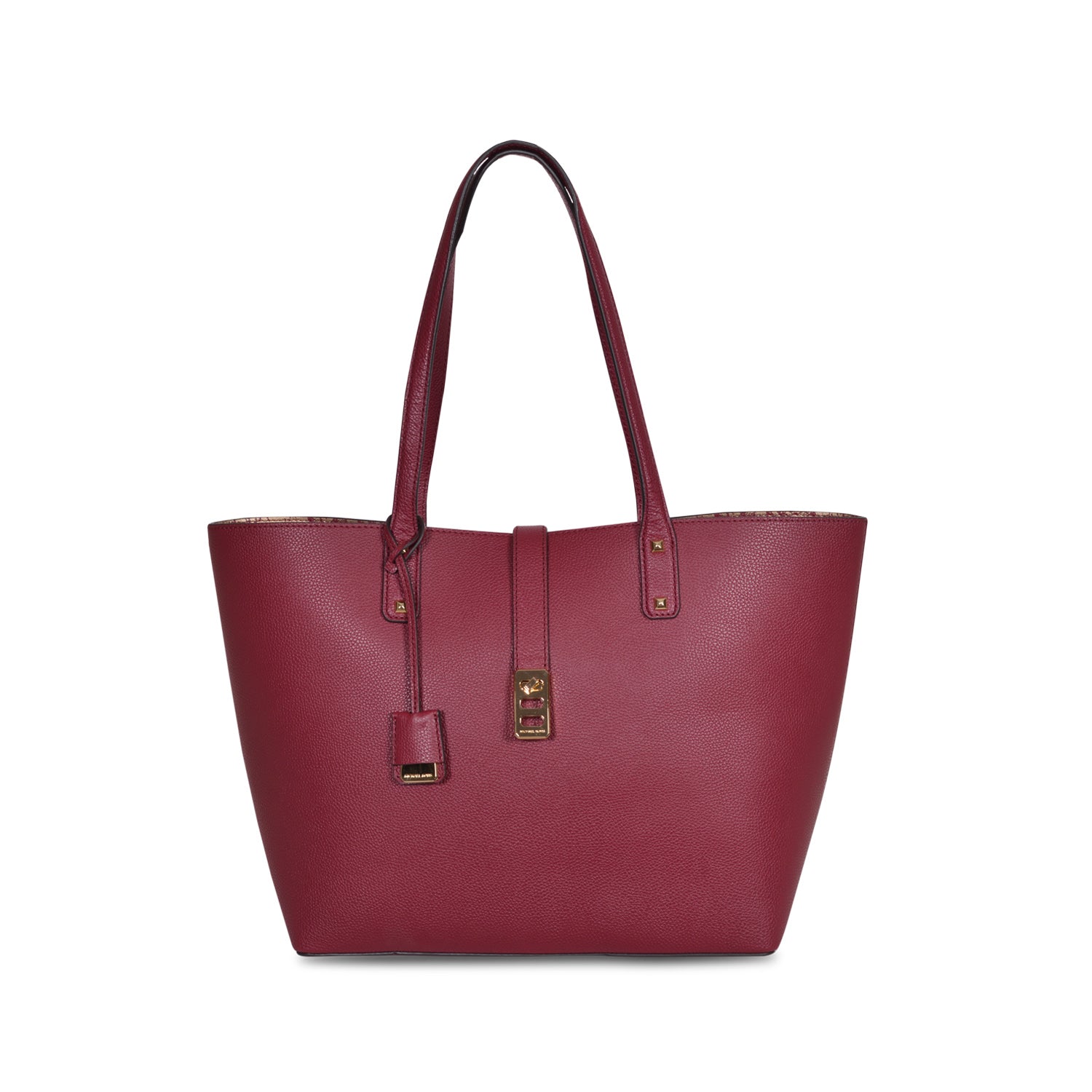 MICHAEL KORS KARSON LARGE MULBERRY LEATHER CARRY-ALL TOTE BAG ...