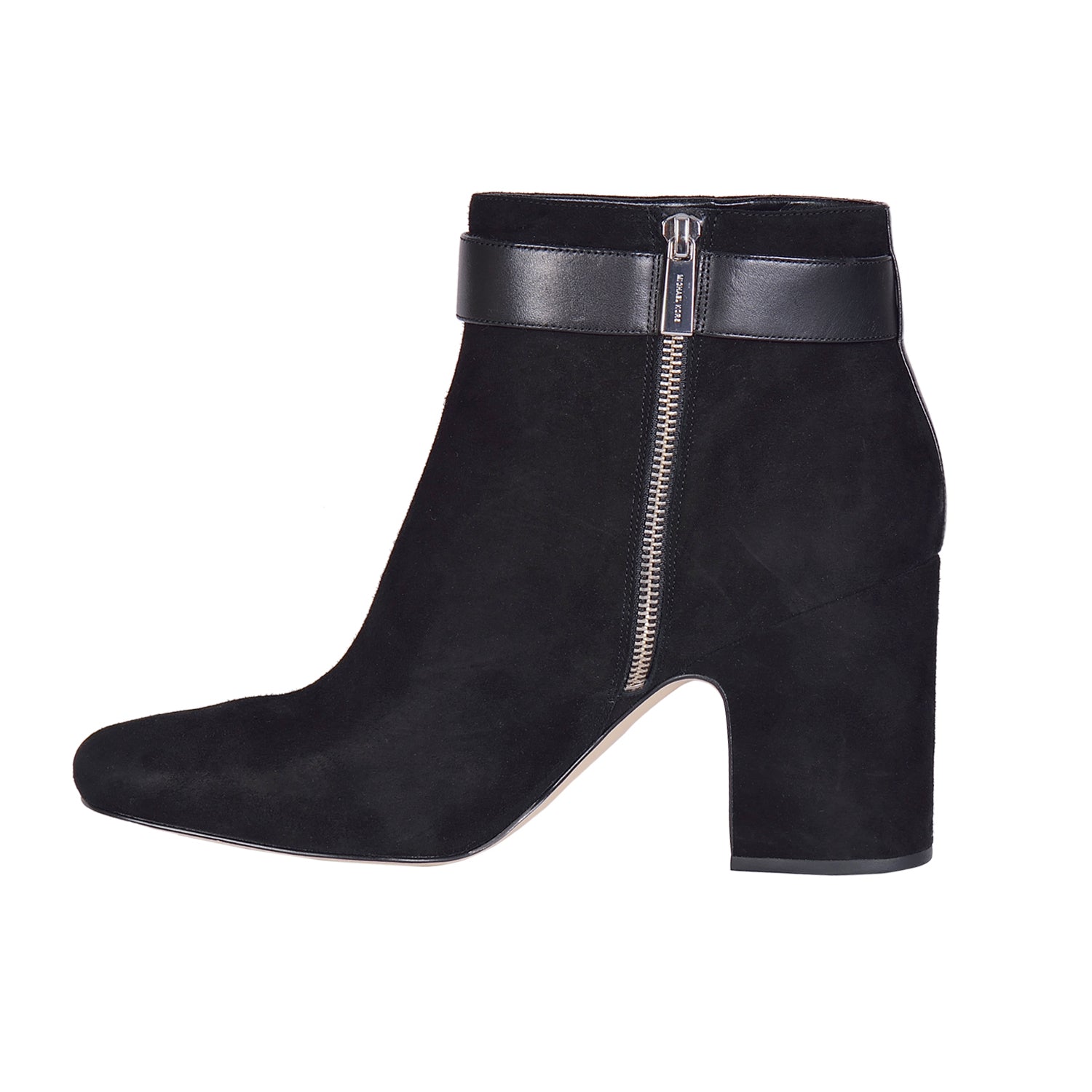 MICHAEL KORS Alana Black Suede Ankle Boots – Galleria di Lux