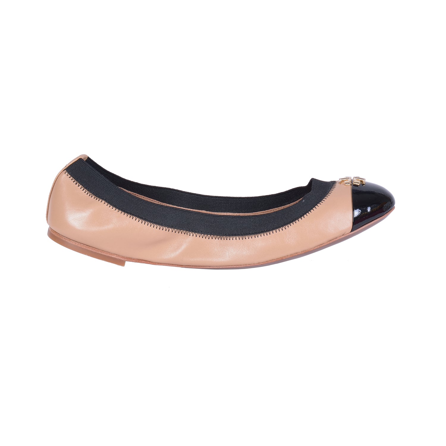 TORY BURCH JOLIE TWO-TONE BALLET FLATS – Galleria di Lux