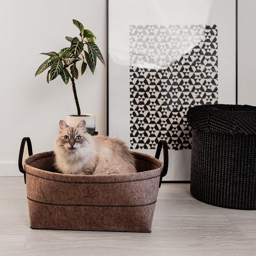 Goedkeuring Weiland vreemd Luxe kattenmand in vilt – designforpets