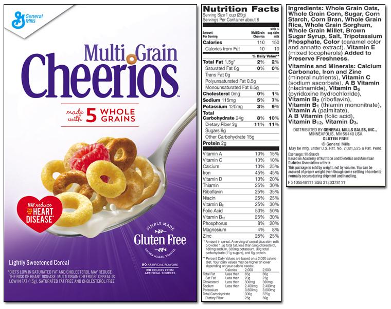 cheerio ingredient label