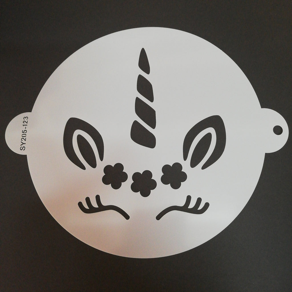 unicorn cake decorating stencil 20cm lamay