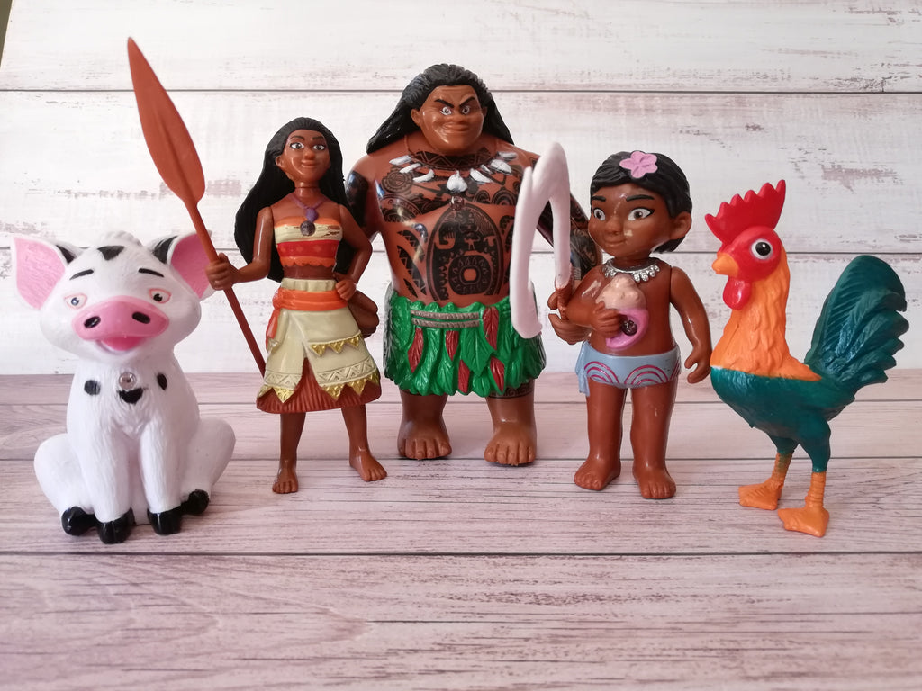 Plastic Moana Cake Topper Figurines Moana 12cm Maui 13 5cm Lamay