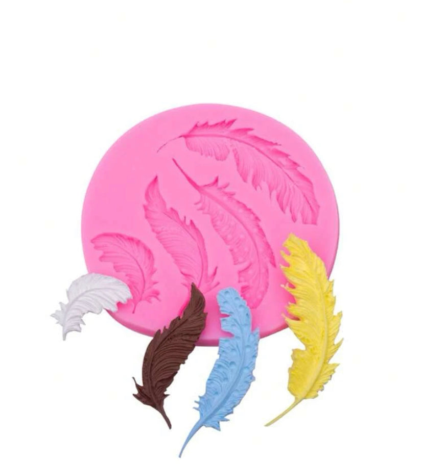 Silicone mould feather, Big feather 7.2x2.1cm – Lamay