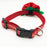Dog Collar - Red Plaid/Red Flower - Extra Small
