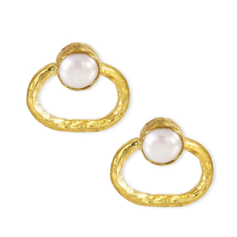 Lily King | Shop Carla Pearl Stud Earrings by Ottoman Hands