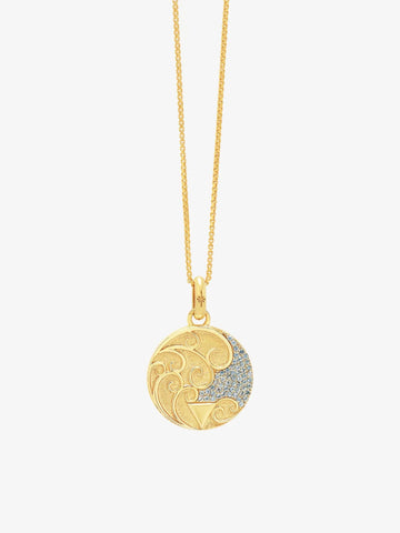 Lily King | Elements Water Art Coin Necklace by Rachel Jackson