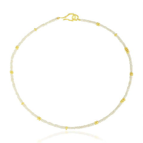 Lily King | Shop Marnie Pearl & Gold Necklace by Shyla