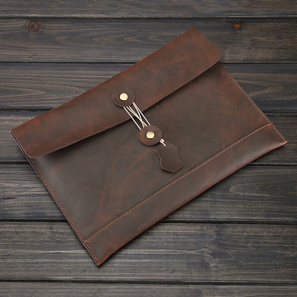 macbook leather bag