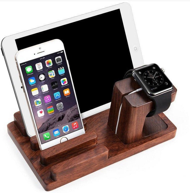 Bamboo Stand Holder For Iphone 6 7 Apple Watch Ipad Mini