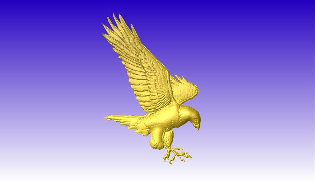 Download Eagle 3D Vector Art - CNCVectorArt