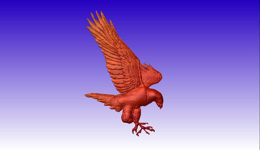 Download Eagle 3D Vector Art - CNCVectorArt