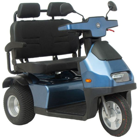 AFIKIM Afiscooter S3 Dual Seat 3-Wheel Scooter Blue Color