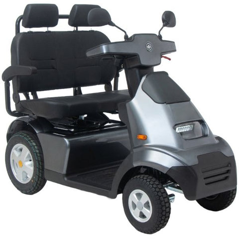 AFIKIM Afiscooter S4 4-Wheel Dual Seat Scooter Gray Color