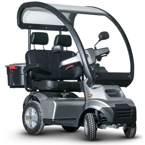 AFIKIM Afiscooter S4 4-Wheel Dual Seat Scooter with Hard Top Canopy
