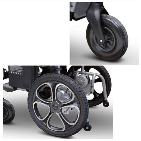 E-WheelsEW-M30FoldingPowerWheelchair Tires View