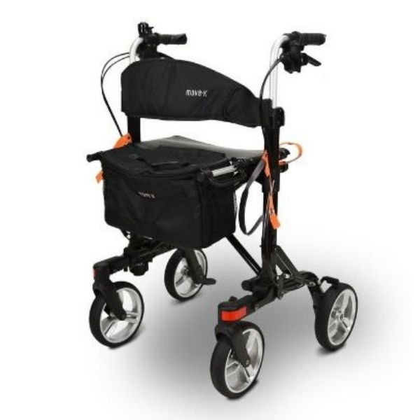 EV Rider Move X Easy Compact 4 Wheel Rollator Front View