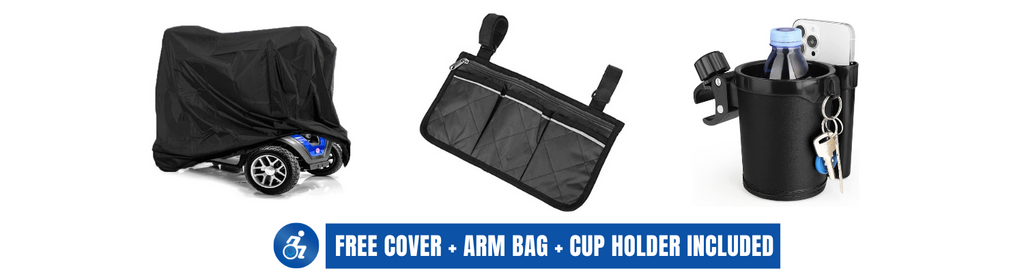 Free Cover, Cup Holder, and Arm Bag